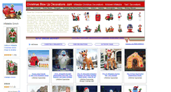 Desktop Screenshot of christmasblowupdecorations.com